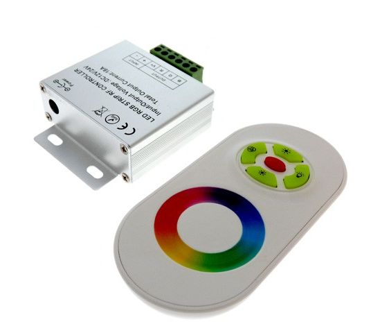 SmartBuy контроллер радио с сенс. пультом 18А IP20 (12V/24V 216/432W) SBL-RGB-Sen (1/30) оптом