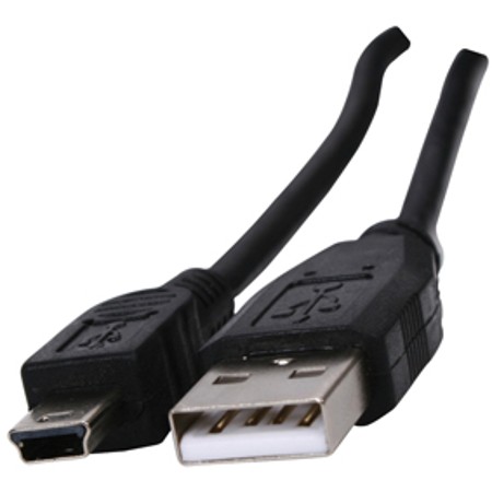 REXANT 18-1131-2 шнур mini USB штекер - USB-A штекер 0.2м чёрный  (10/1000) оптом