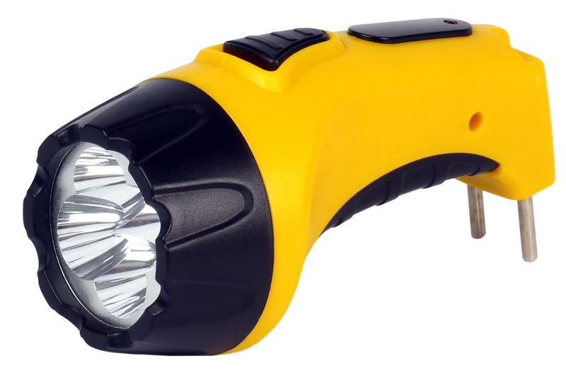 SmartBuy фонарь SBF-84-Y аккумул. 4LED с прямой зарядкой, жёлтый (1/60) оптом