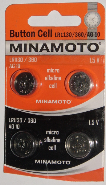 MINAMOTO батарейка G-10 LR1130 (390) 10бл.\200 оптом