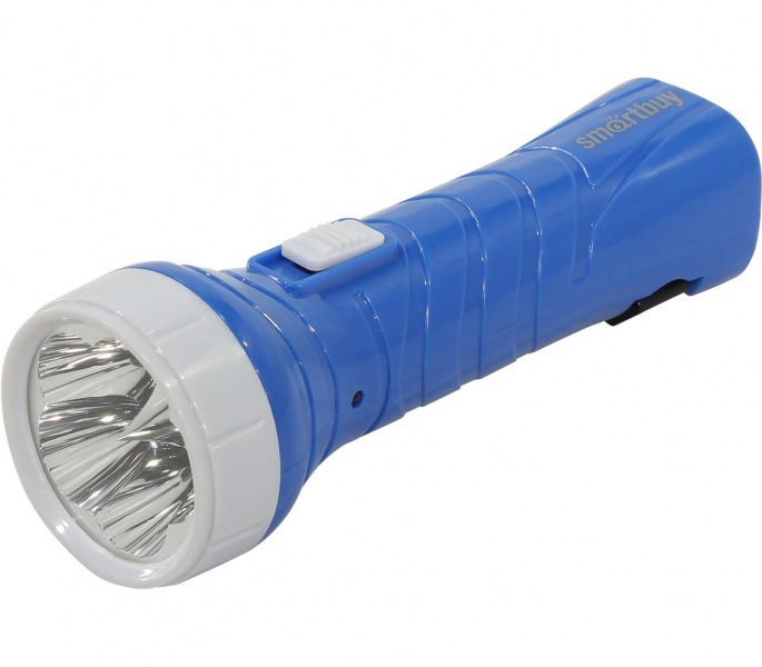 SmartBuy фонарь SBF-99-B аккумул. 5 LED с прямой зарядкой, синий (1/150) оптом