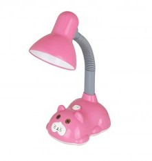 Camelion светильник KD-385 "Кот" розовый настольный 40Вт E27   оптом