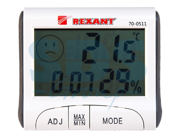 REXANT 70-0511 Термогигрометр комнатный с часами и функцией будильника 																		 оптом