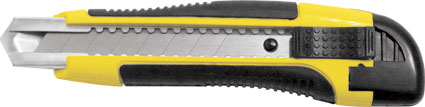 FIT Нож технический  18 мм усиленный прорезиненный Профи  1/30/180 оптом