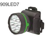 Ultraflash фонарь  909 LED7 налобный (чёрный,7LED,1реж. 3хR06) 1/100 оптом