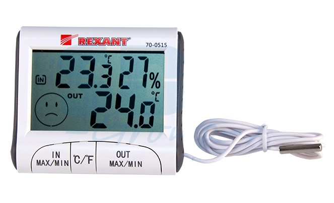 REXANT 70-0515 Термогигрометр комнатно-уличный 																			 оптом