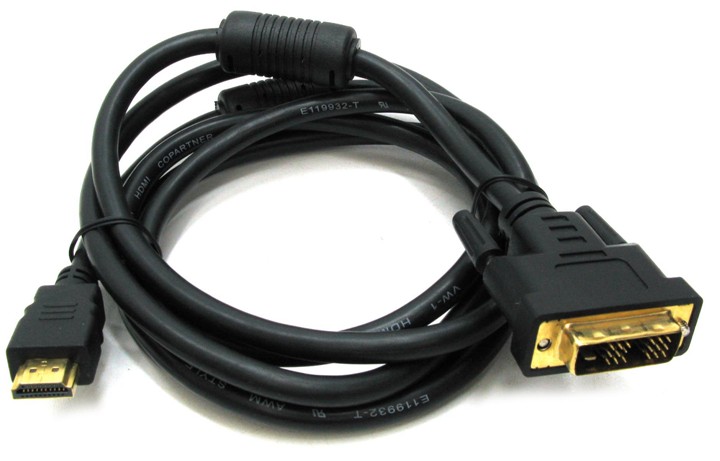REXANT 17-6303 шнур HDMI - DVI-D gold 1.5м с фильтрами (10/60) оптом