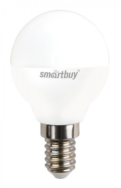 Smartbuy лампа LED-ШАР  9,5 Вт E14 4000K SBL-P45-9_5-40K-E14 (10\100)   оптом