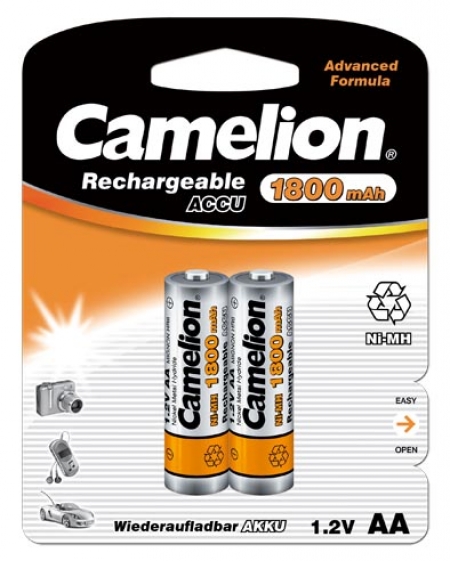 Camelion батарейка аккум. R-6  1800 mAh 2бл./24/384 оптом