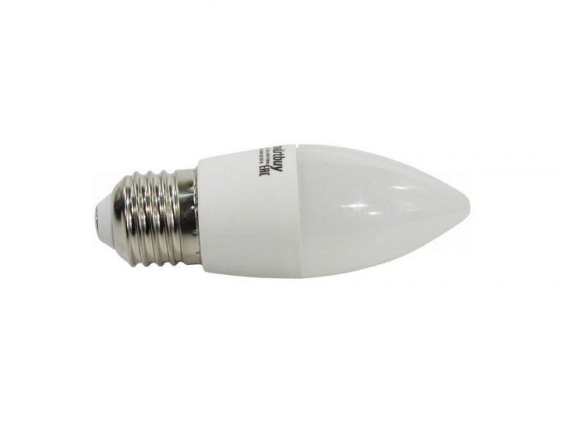Smartbuy лампа LED-СВЕЧА  9,5 Вт E27 6000K SBL-C37-9_5-60K-E27 (10\100) оптом