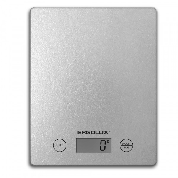 ERGOLUX Весы кухонные ELX-SK02-С03 серые (до 5 кг, 195*142 мм)  оптом