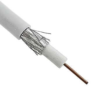 RG 6-U (Cu) кабель белый (100)  оптом