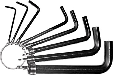 FIT Ключи шестигранные на кольце (2 - 10 мм)  (8шт)  1/20/100  хромванадиевая сталь оптом