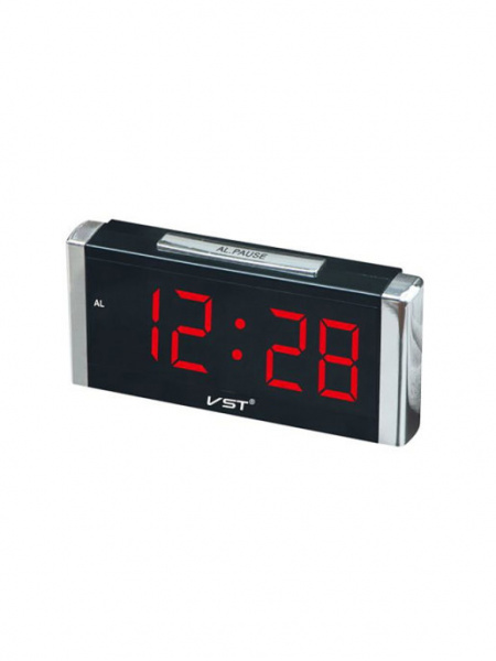 VST-731-1 часы электронные (красные цифры) кабель с USB, блок в комплект не входит!  оптом
